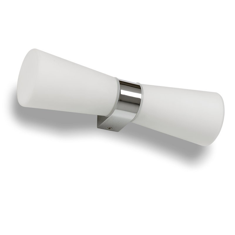 ROXEN IP44 KROM/VIT GLAS
