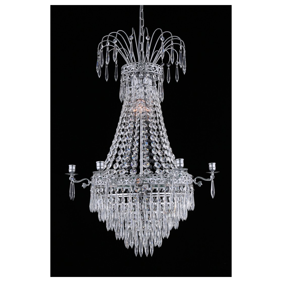 EMPIRE CLASSIC NY 6-arm Mellan Krom