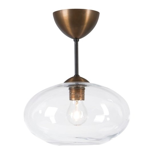 BULLO PLAFOND IP21 OXID/KLAR GLAS