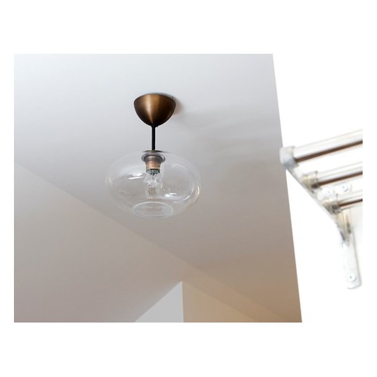 BULLO PLAFOND IP21 OXID/KLAR GLAS