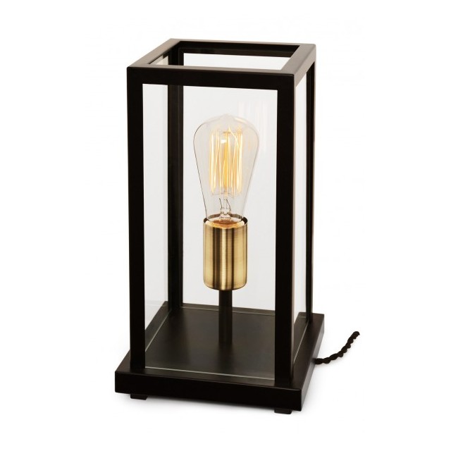 Nockeby Bordslampa Svart/Klar glas
