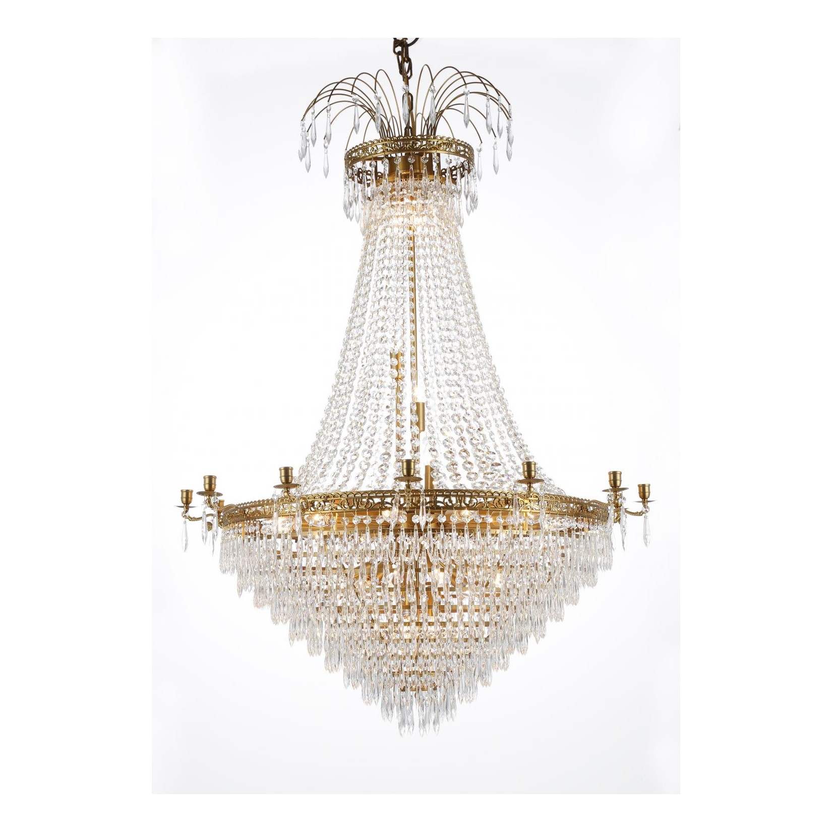 EMPIRE CLASSIC NY 10-arm XL Borstad-mässing