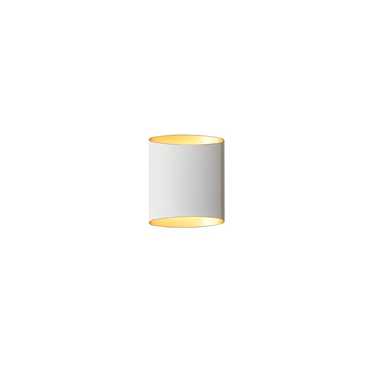 SINNE VÄGGLAMPA G9 VITSTR/MÄSSING SLADD NER