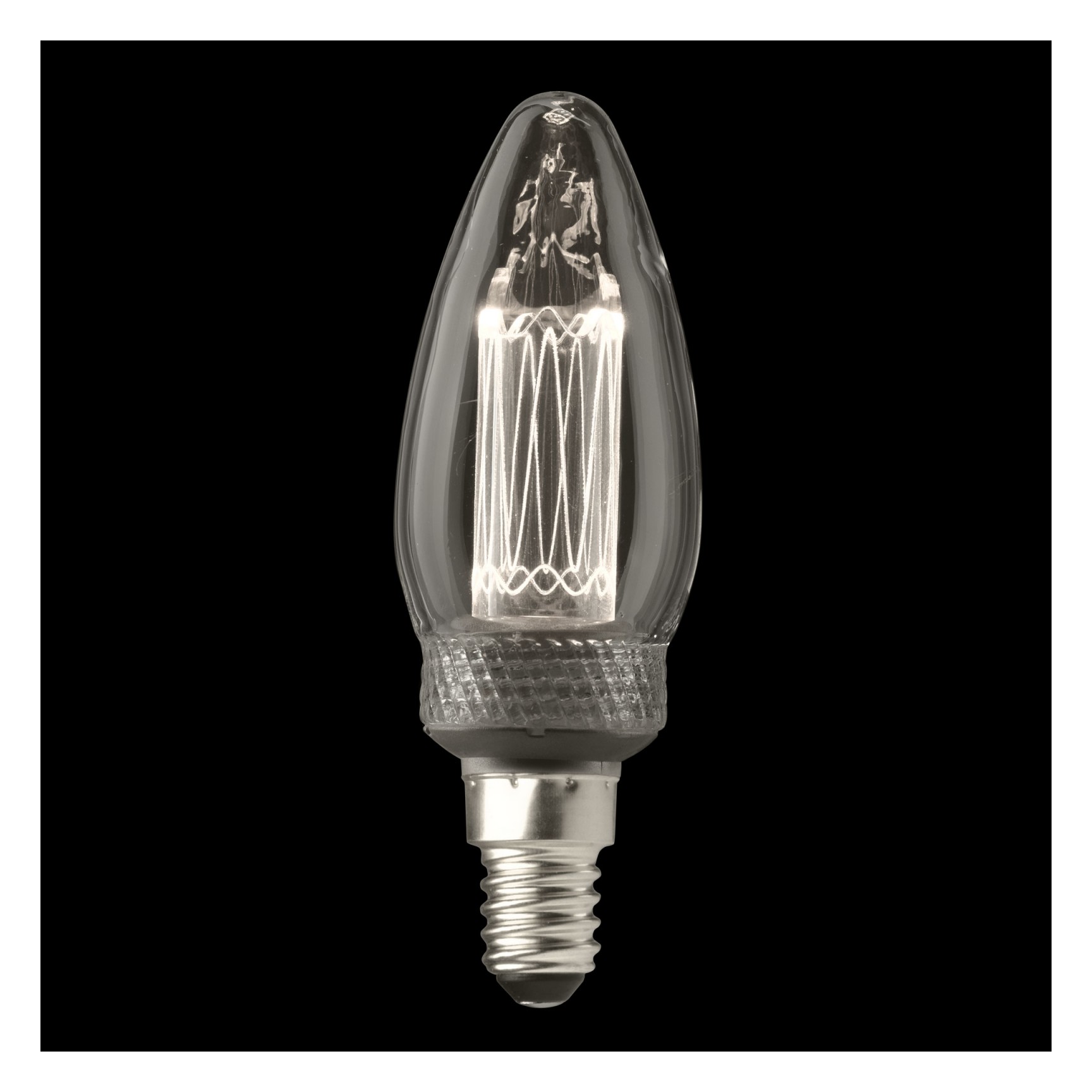UNI-K Vit Kronljus Klar Dimbar E14 2,3W 90Lm 3000K
