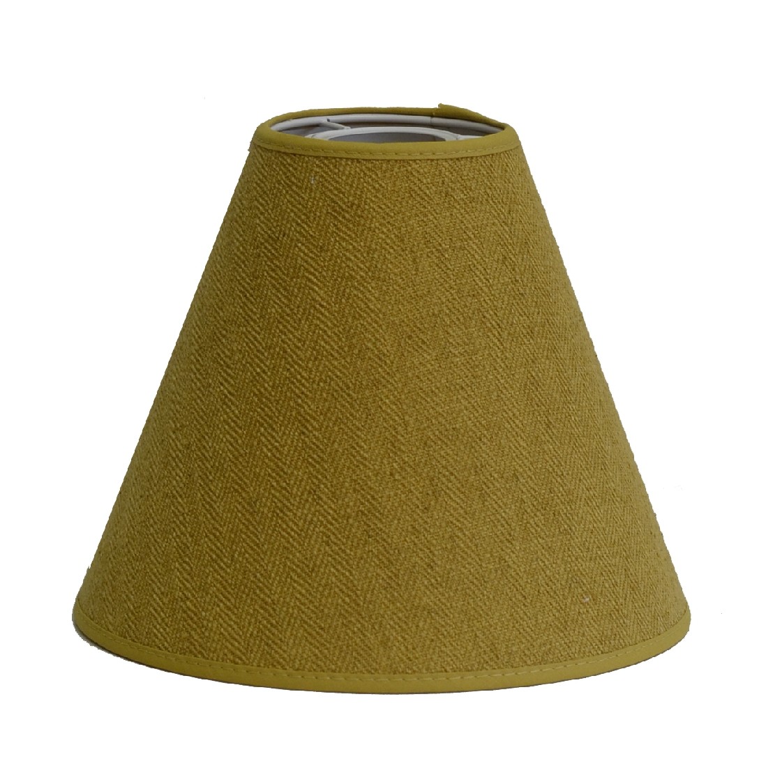 Herringbone Lampskärm Guldgul