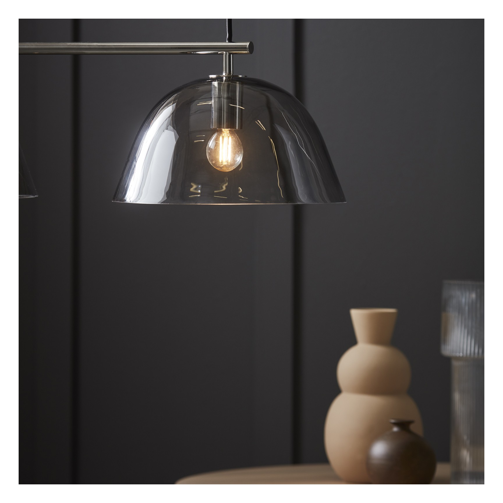 WENDO 70 SILVER/RÖK FÄRGAT GLAS