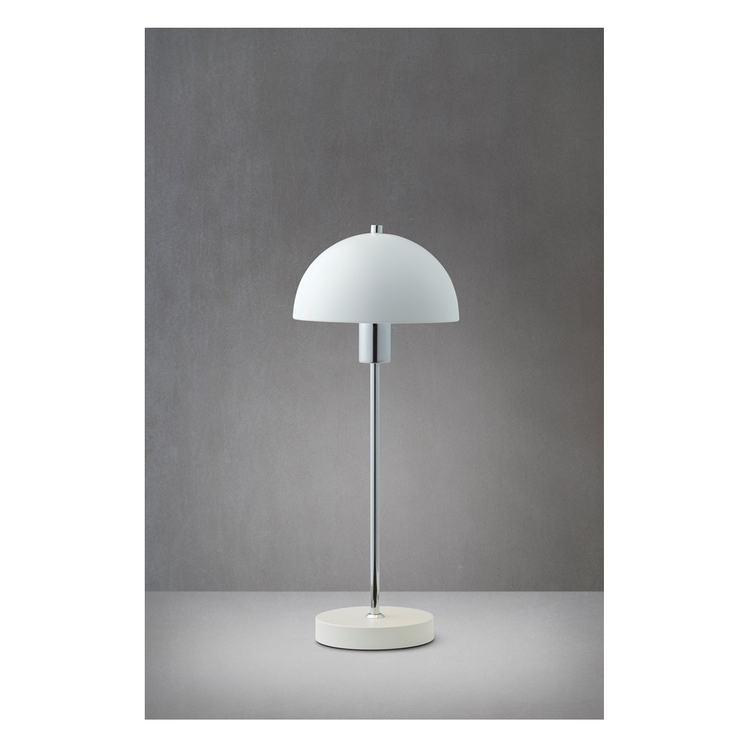 VIENDA BORDSLAMPA VIT/KROM