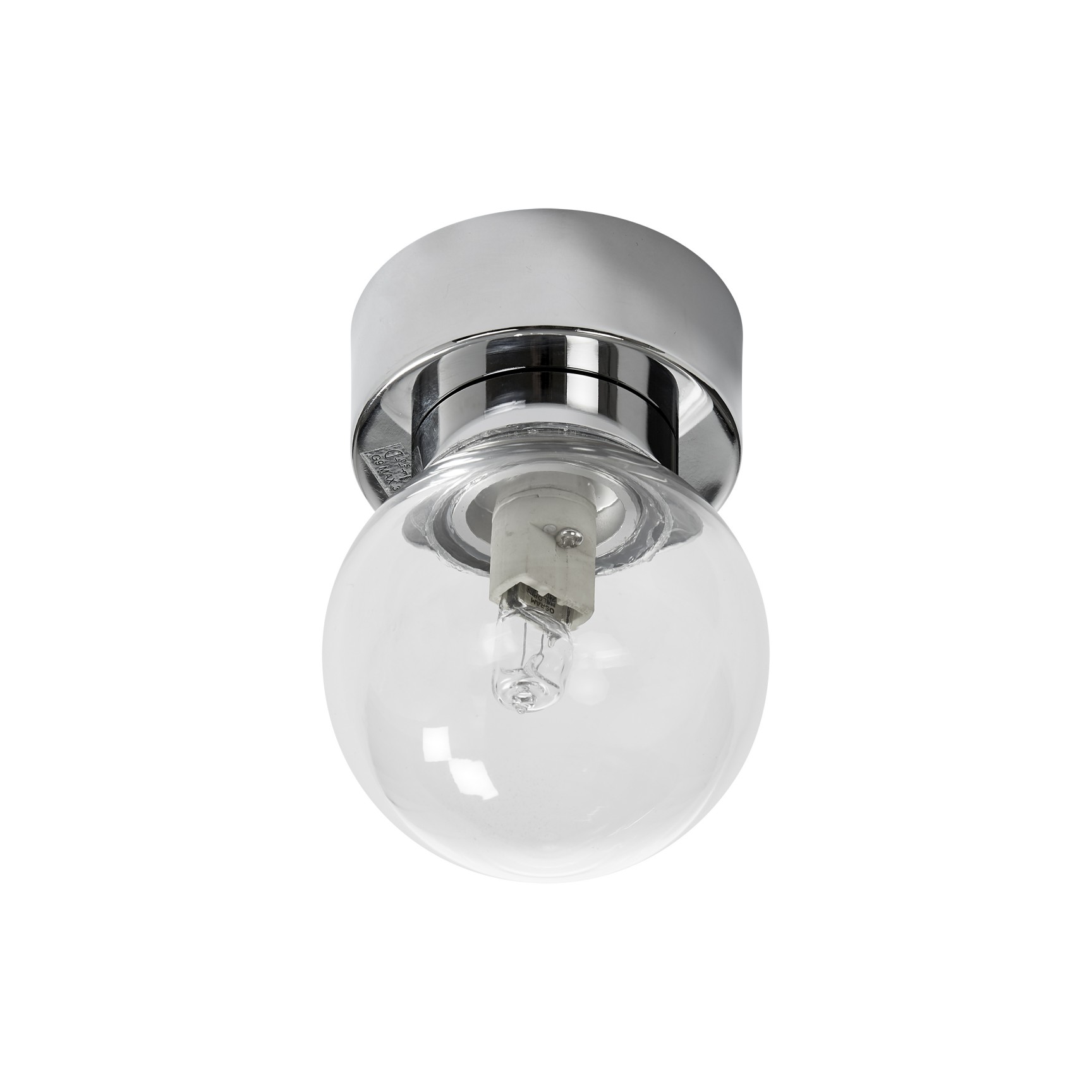 SANDHAMN IP44 KROM/KLAR GLAS