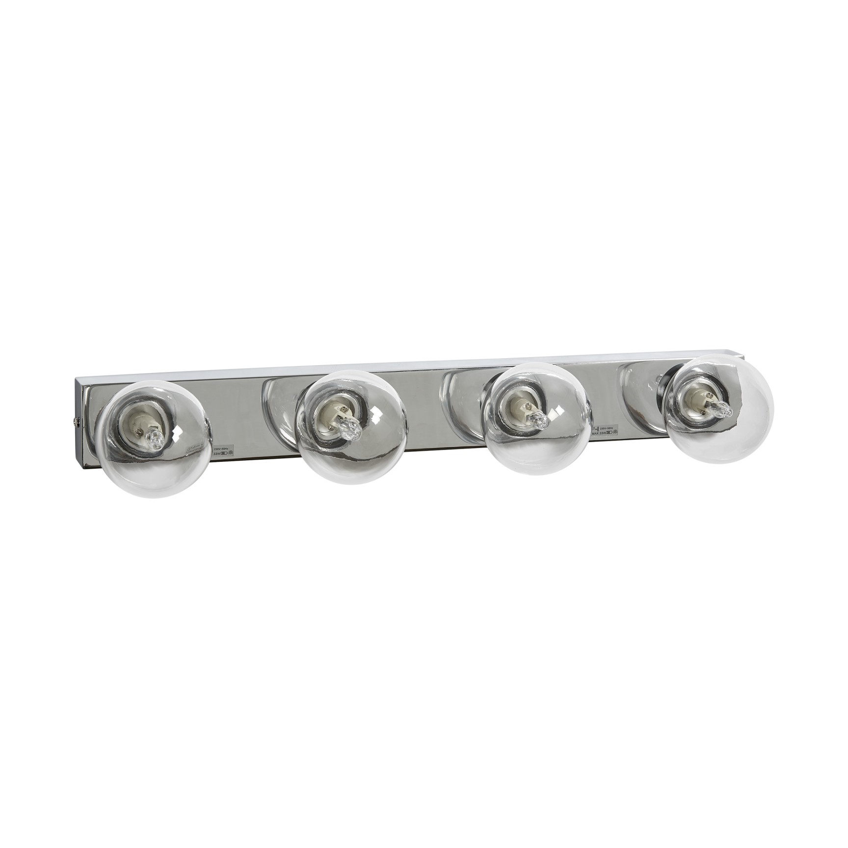 SANDHAMN IP44 KROM/KLAR GLAS