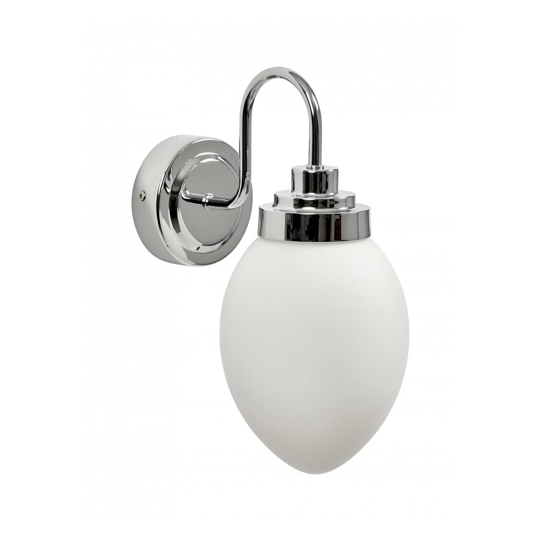 GARPEN IP44 KROM/VIT GLAS