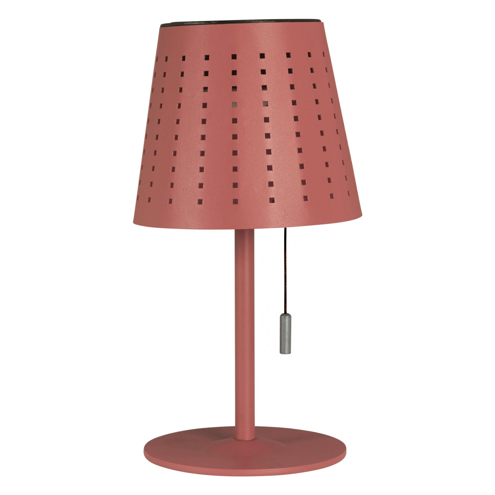HALVAR UTOMHUSLAMPA Sol/USB Röd 30cm