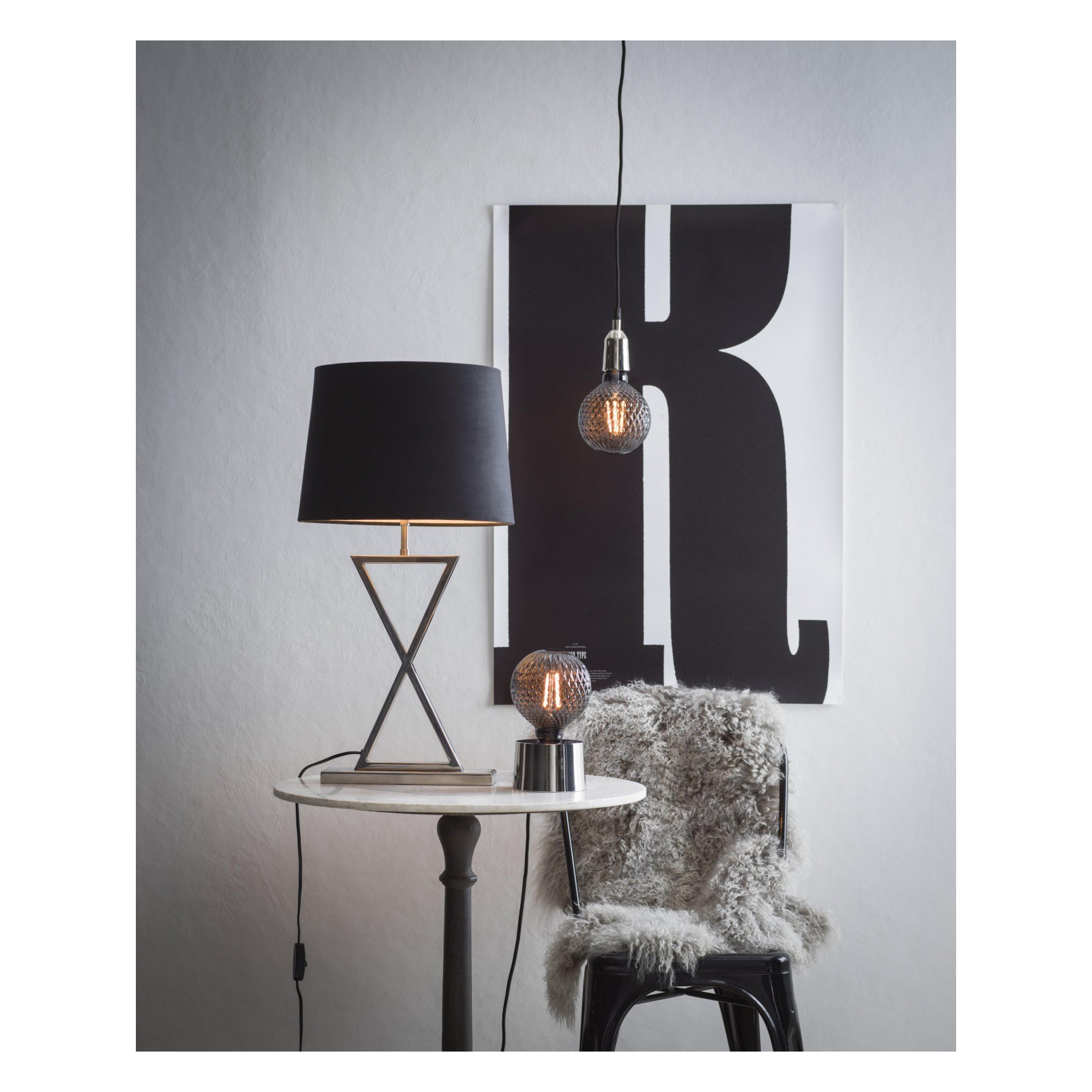 STELLA Bord Krom 8cm