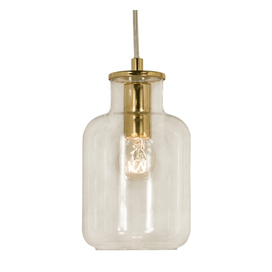 Speceri Taklampa Mässing/Klar 11cm