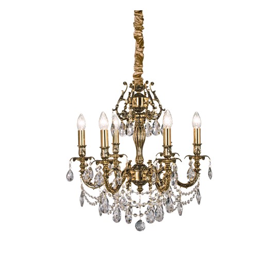 Versailles Takkrona 6-arm Antik