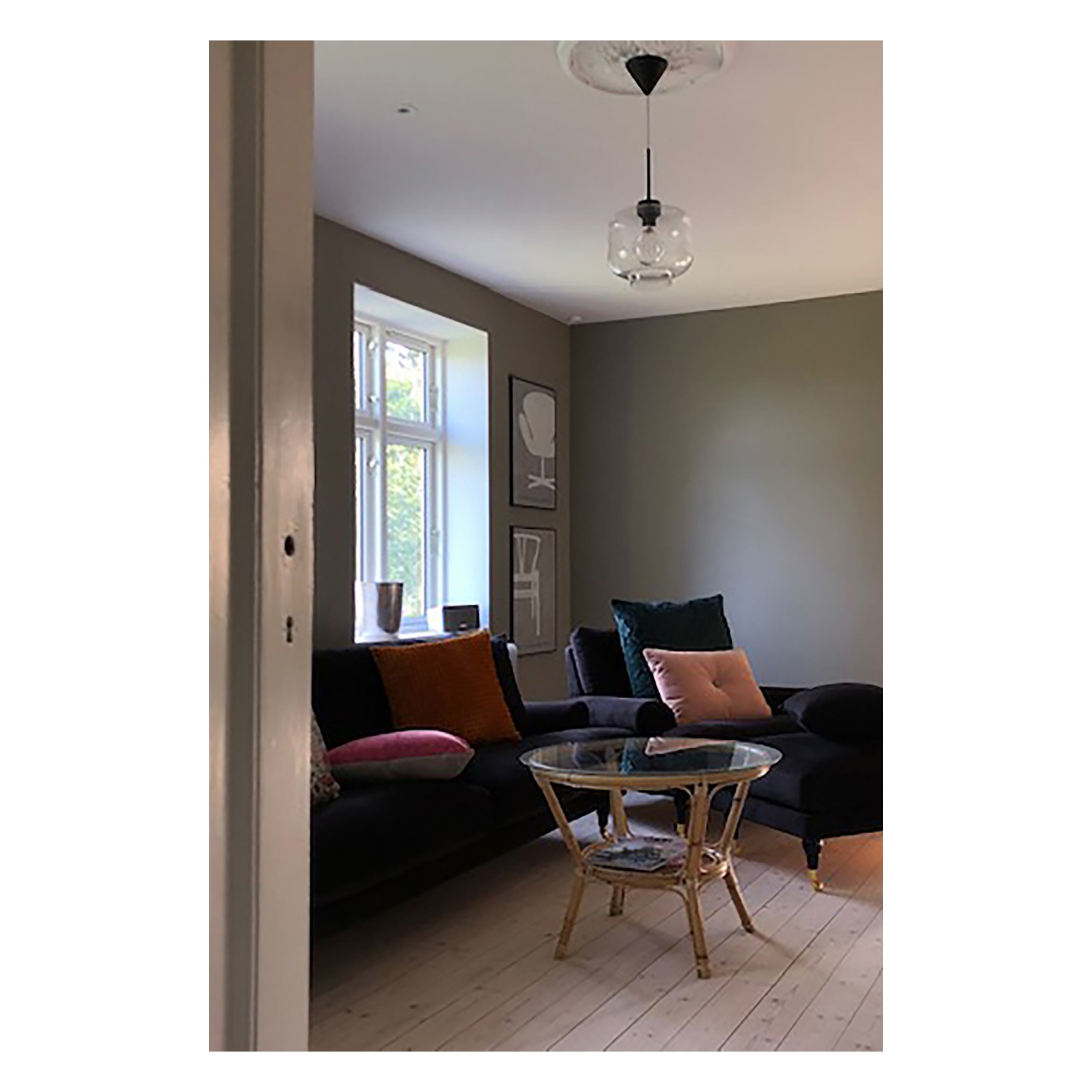 RITZ 25 PENDEL KLAR/SVART