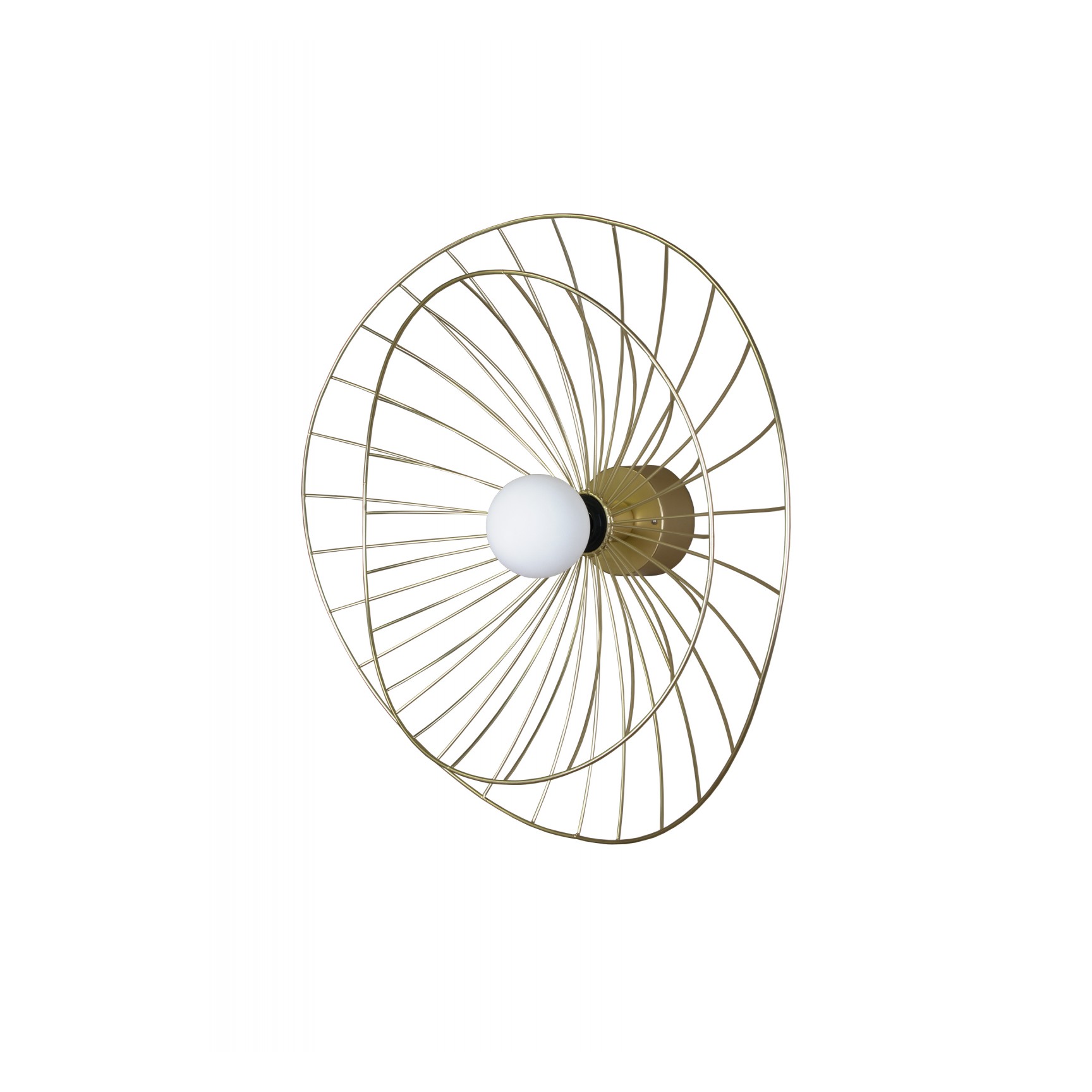 RAY 60 PLAFOND/VÄGG BORSTAD MÄSSING