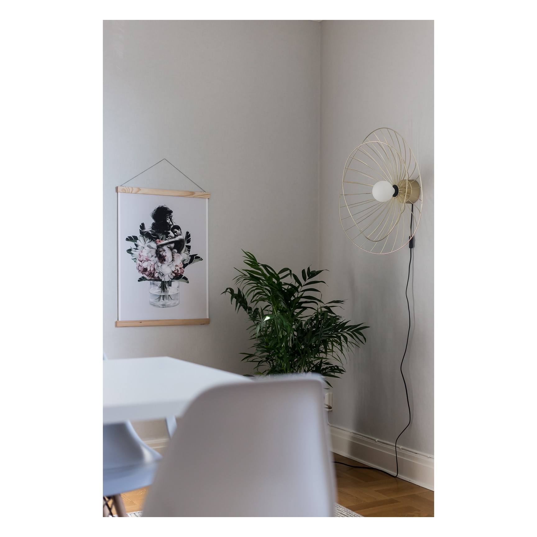 RAY 60 PLAFOND/VÄGG BORSTAD MÄSSING
