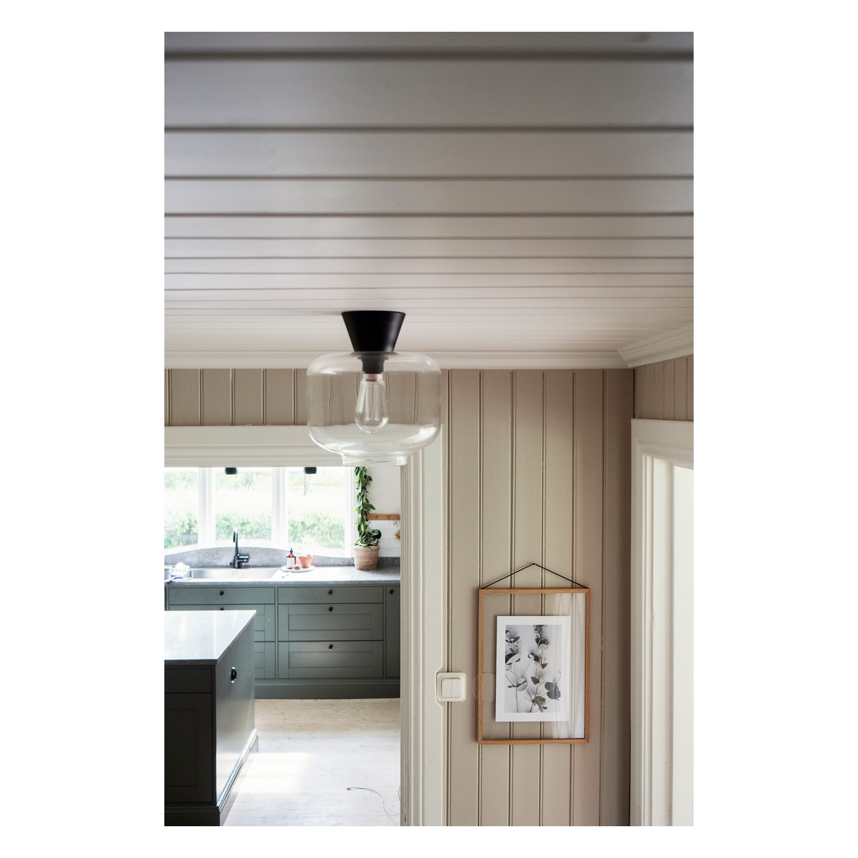 RITZ 25 PLAFOND KLAR/SVART