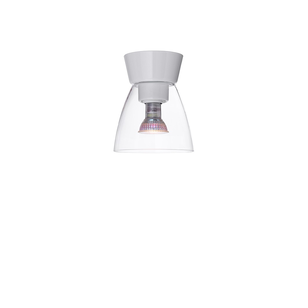 BIZZO PLAFOND IP21 BLANKVIT/KLAR GLAS