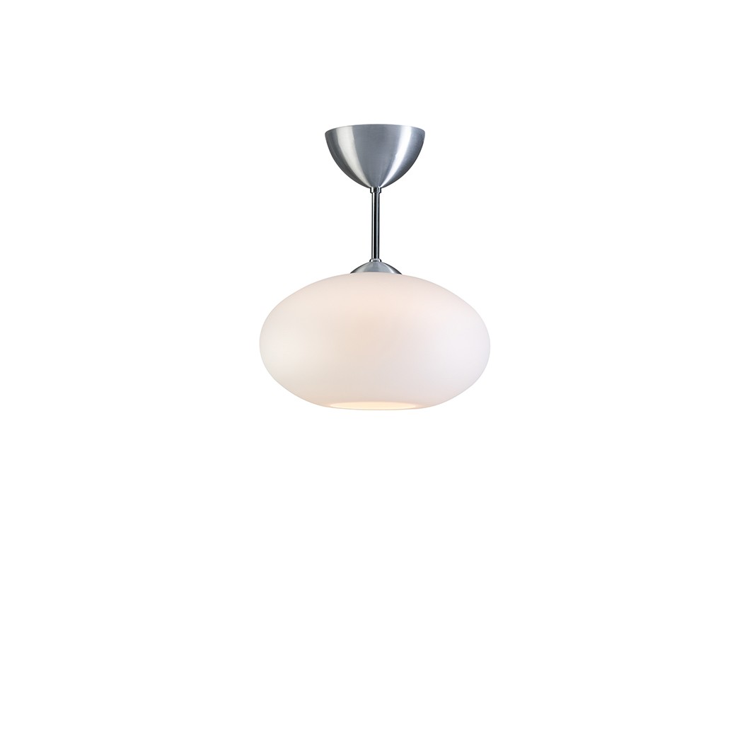 BULLO PLAFOND IP21 ALUMINIUM/OPAL GLAS