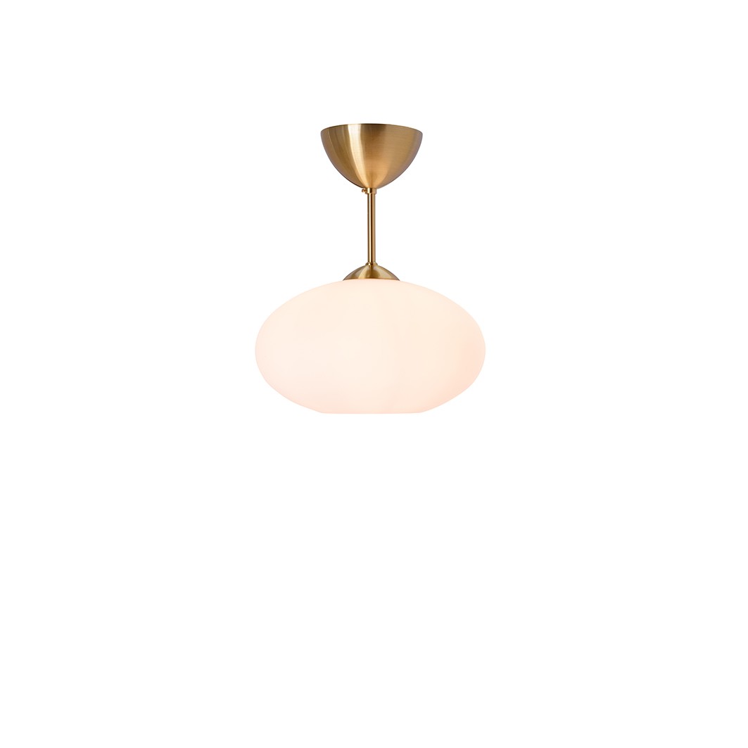 BULLO PLAFOND IP21 MÄSSING/OPAL GLAS