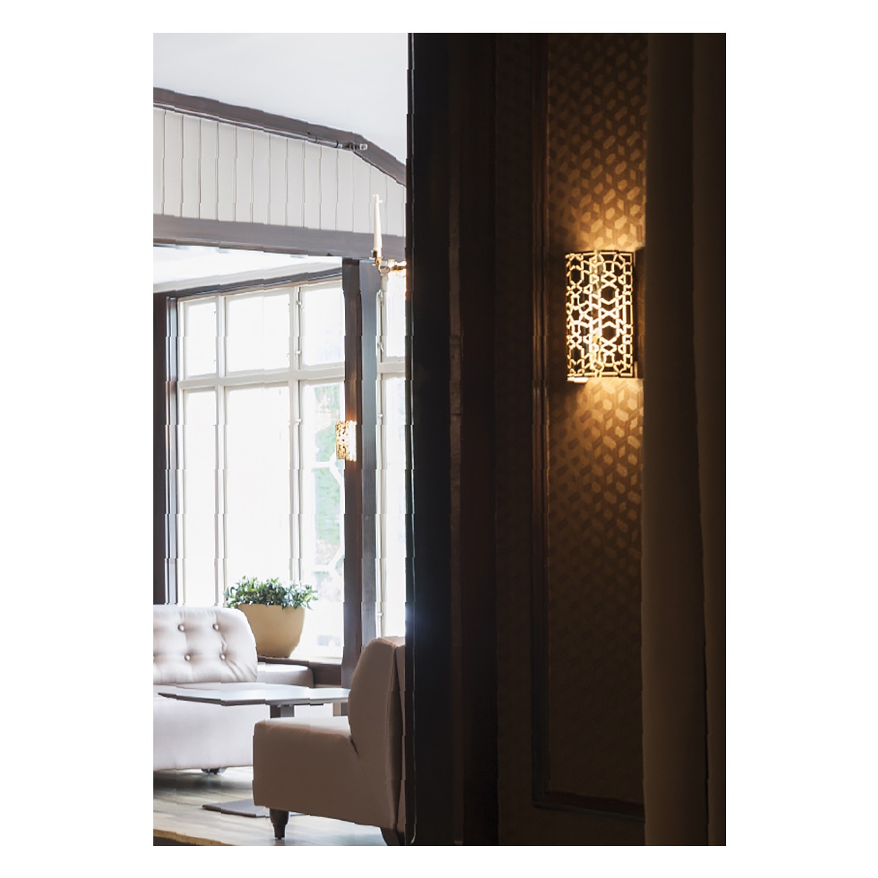 HAREM MÄSSINGSFÄRG LED DIMBAR H300 B150
