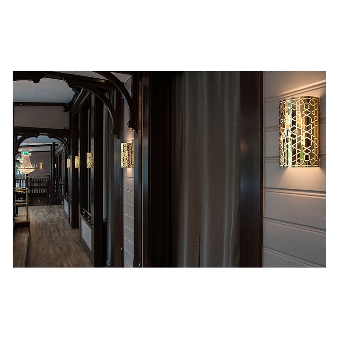 HAREM MÄSSINGSFÄRG LED DIMBAR H300 B150