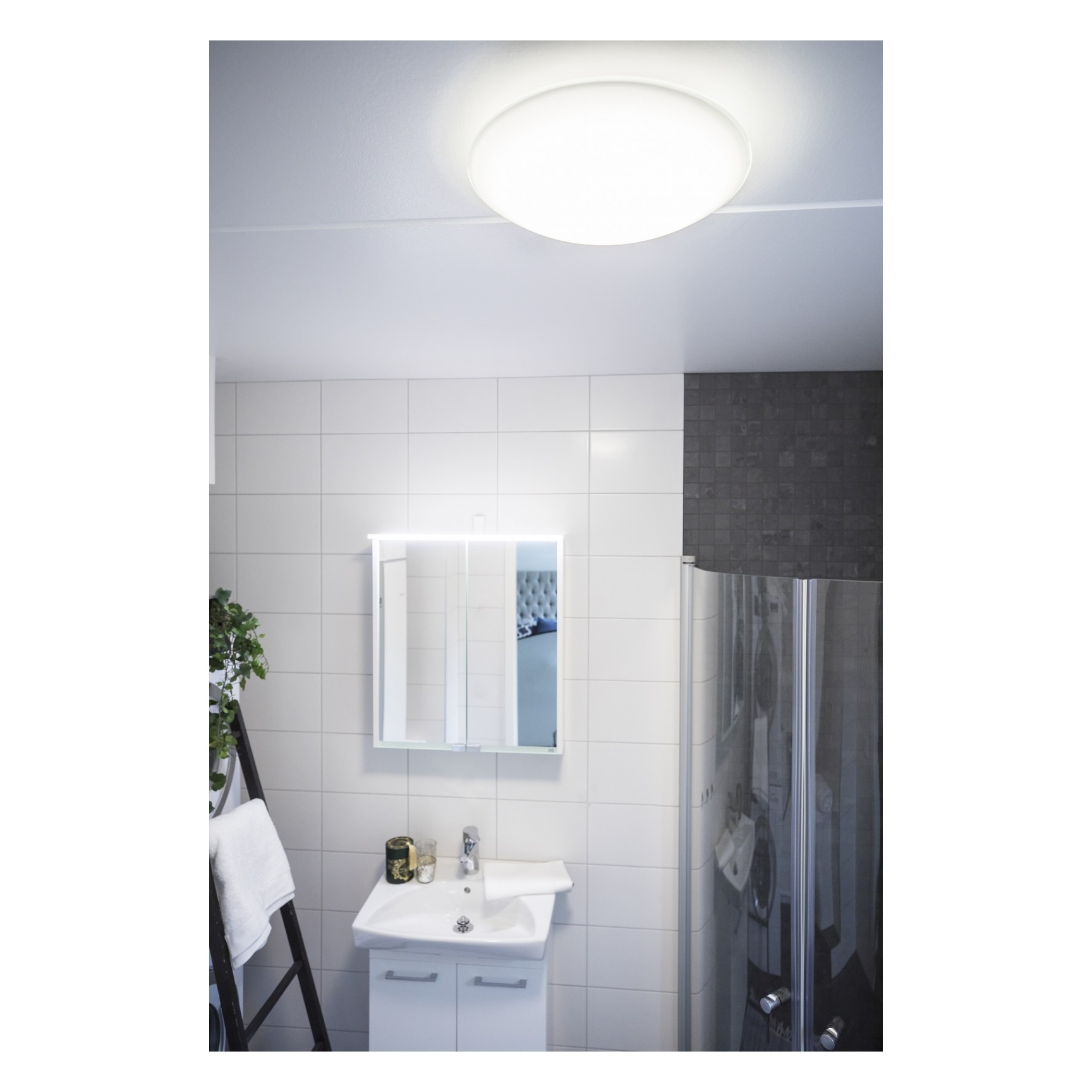 LOVO PLAFOND D380 IP21 OPALGLAS