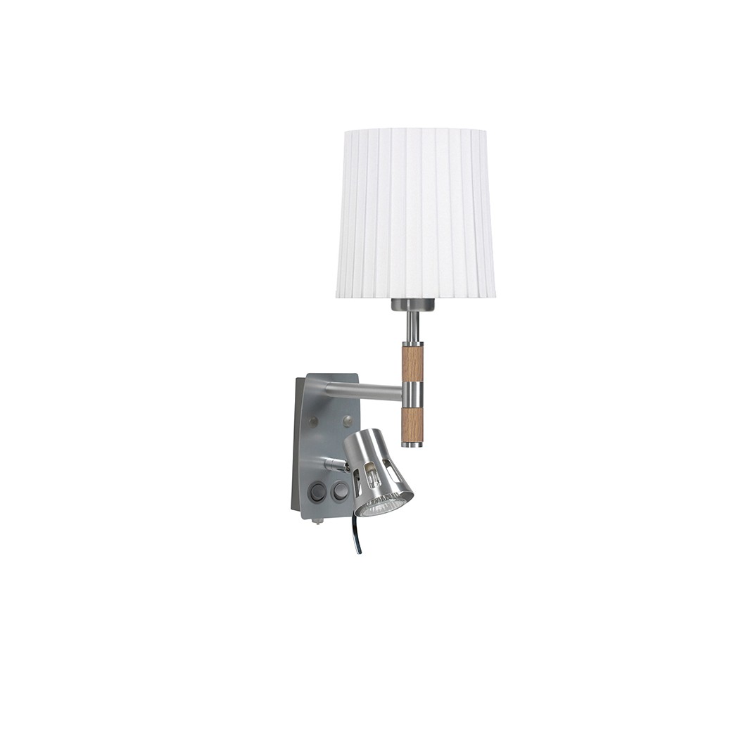 PARK VÄGGLAMPA ALU/EK EXKL. SKÄRM