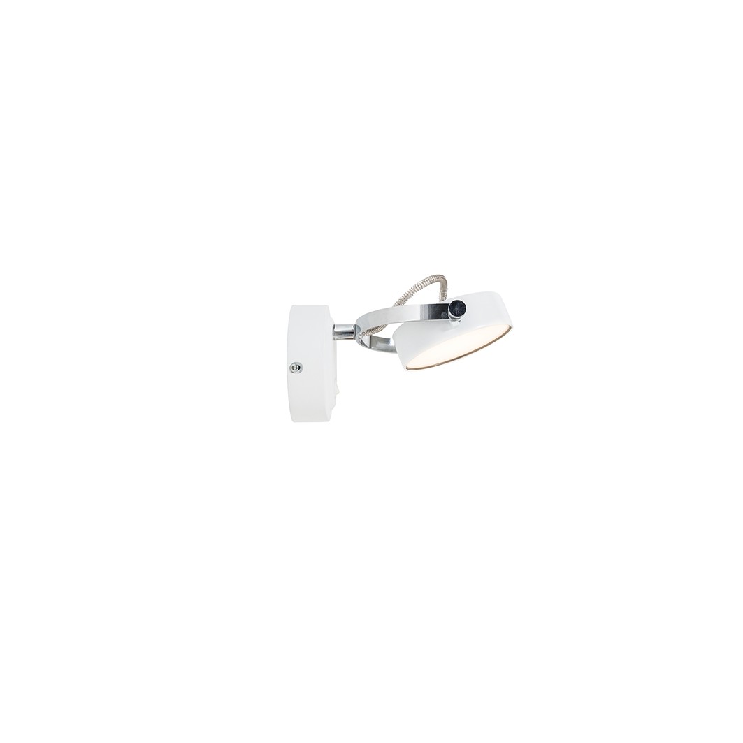 ROLLO VÄGGLAMPA MATTVIT