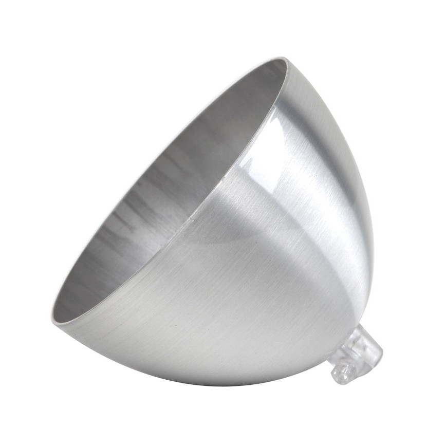 8918 TAKKOPP MED JORDKABEL ALUMINIUM D:115MM, H:90MM