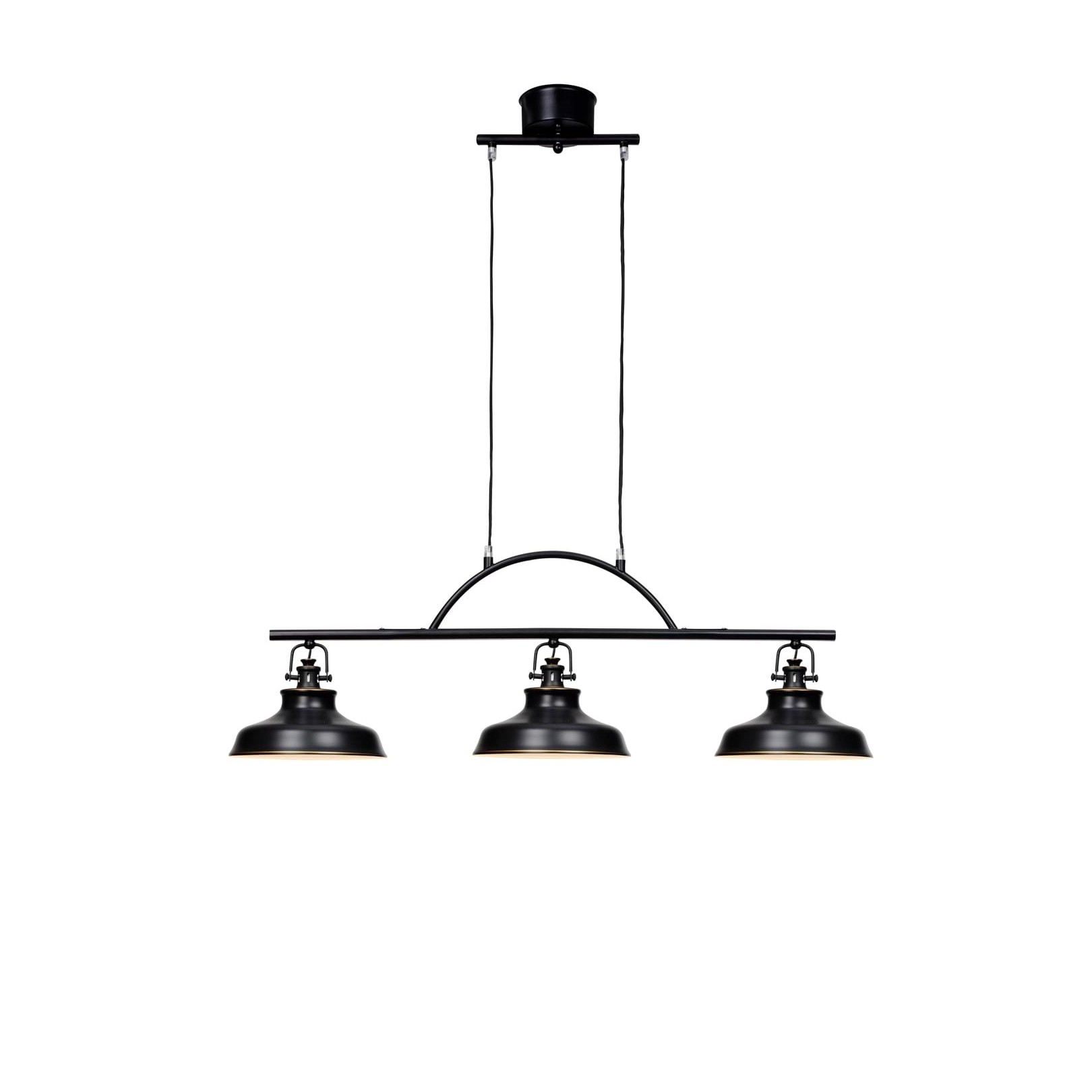 NEW HAVEN TAKLAMPA ANTIK SVART/GULD DEKOR