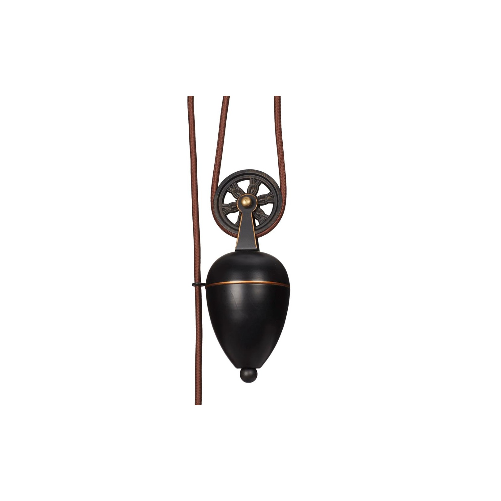 NEW HAVEN TAKLAMPA ANTIK SVART/GULD DEKOR