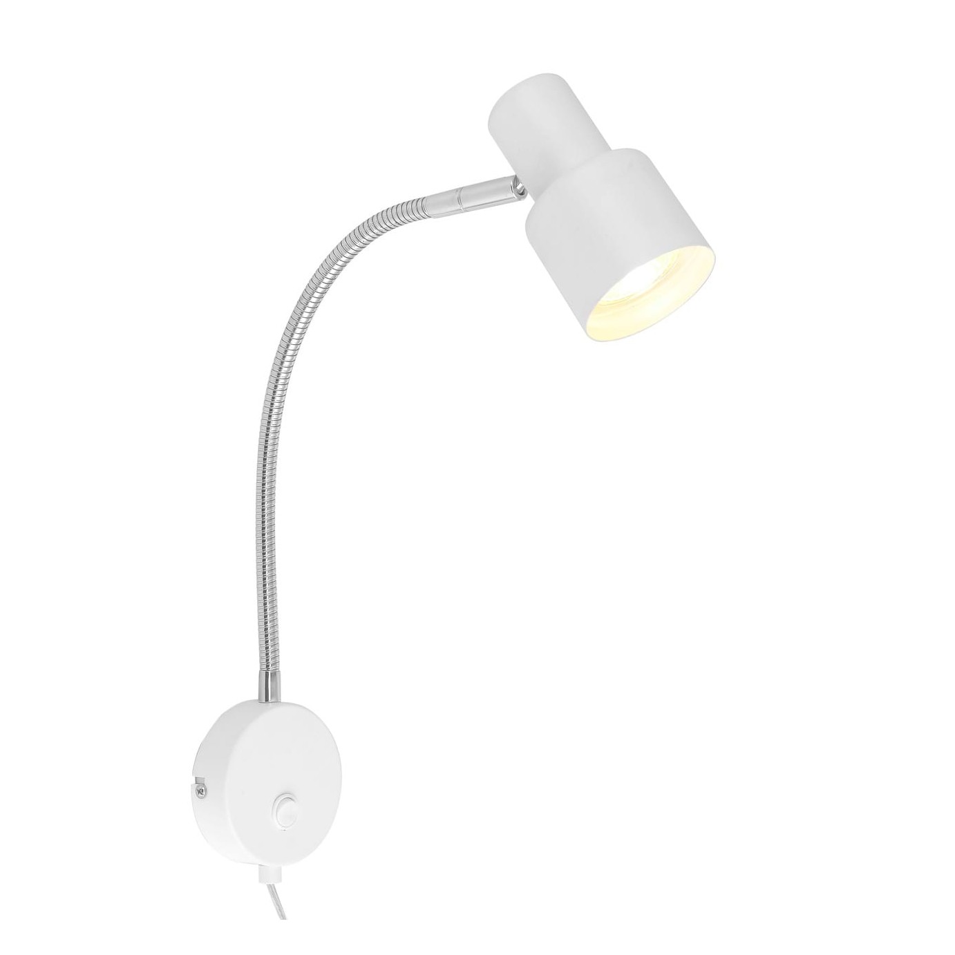 FLEXIBEL VÄGGLAMPA VIT