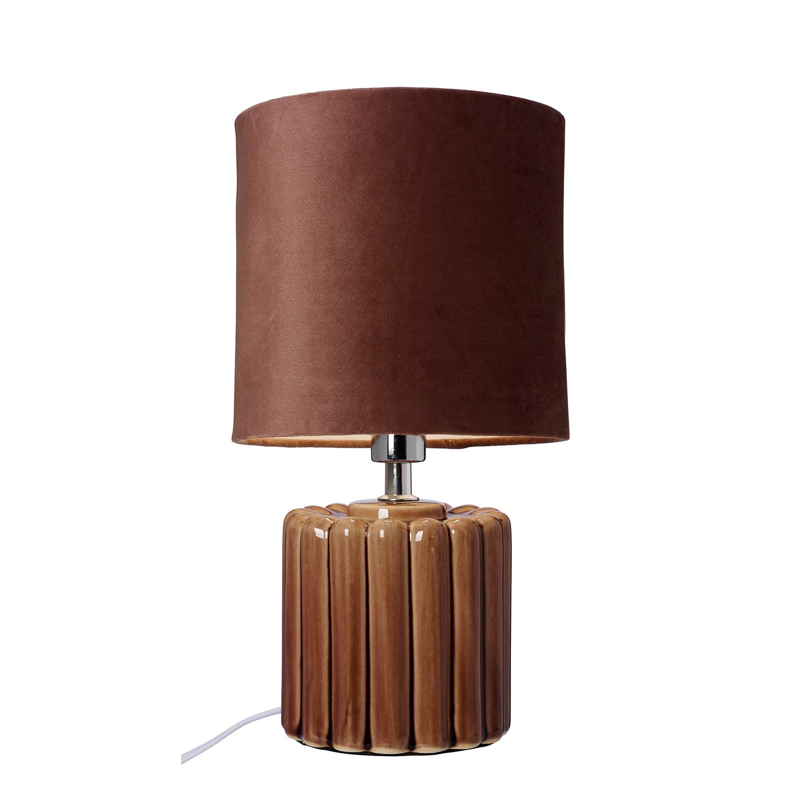 COLLONE BORDSLAMPA MELERAD BRUN/BRUN SKÄRM