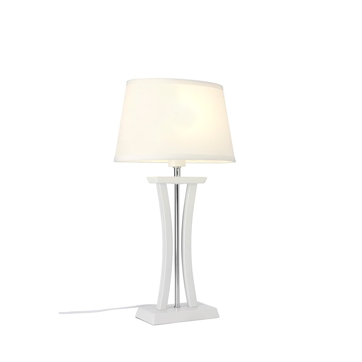 NEW CHELSEA BORDSLAMPA VIT/VIT OVAL SKÄRM