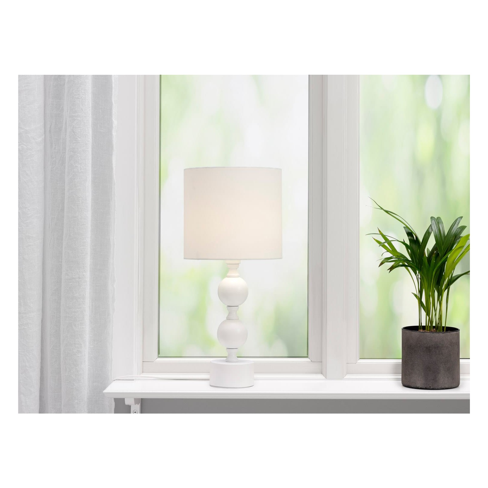 POMPA BORDSLAMPA VIT/VIT SKÄRM