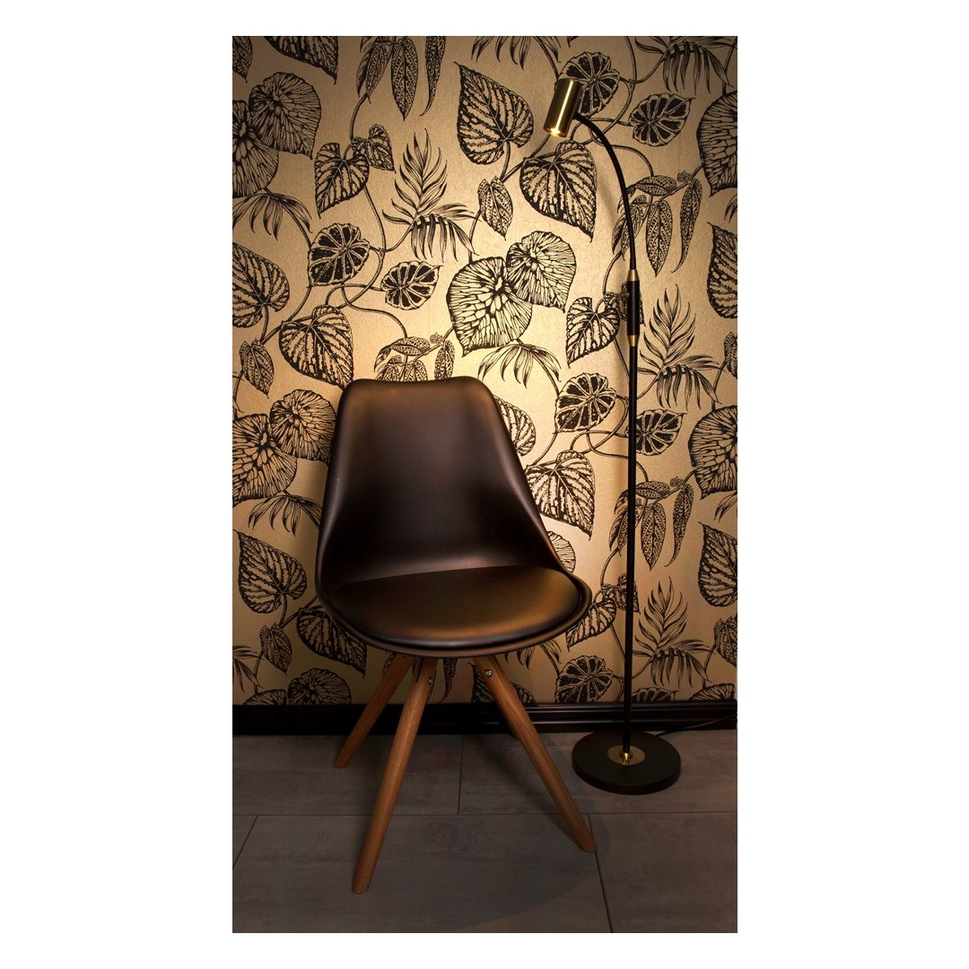 GUSTO GOLV SVART/MATT MÄSSING