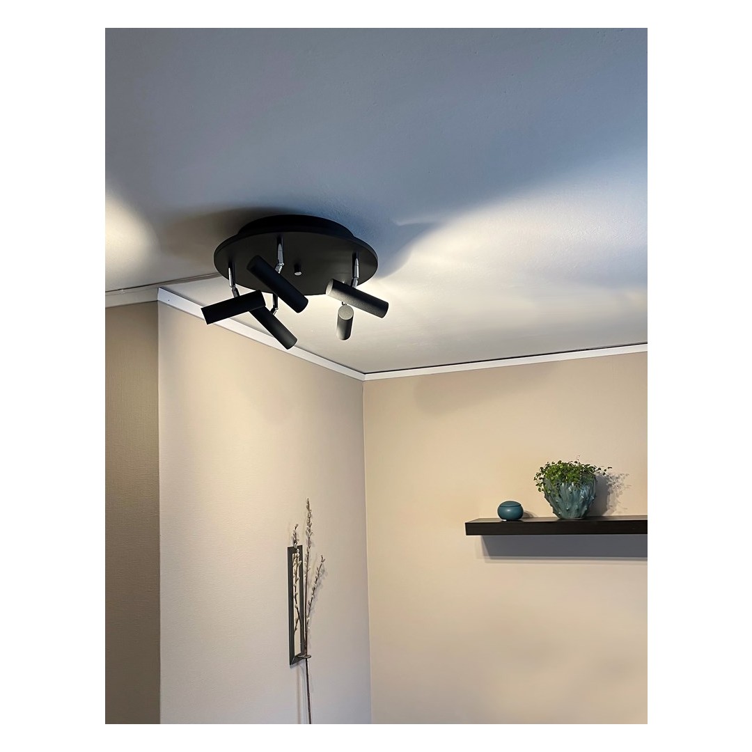 ARTIC PLAFOND 5-SPOT SVART/STÅL