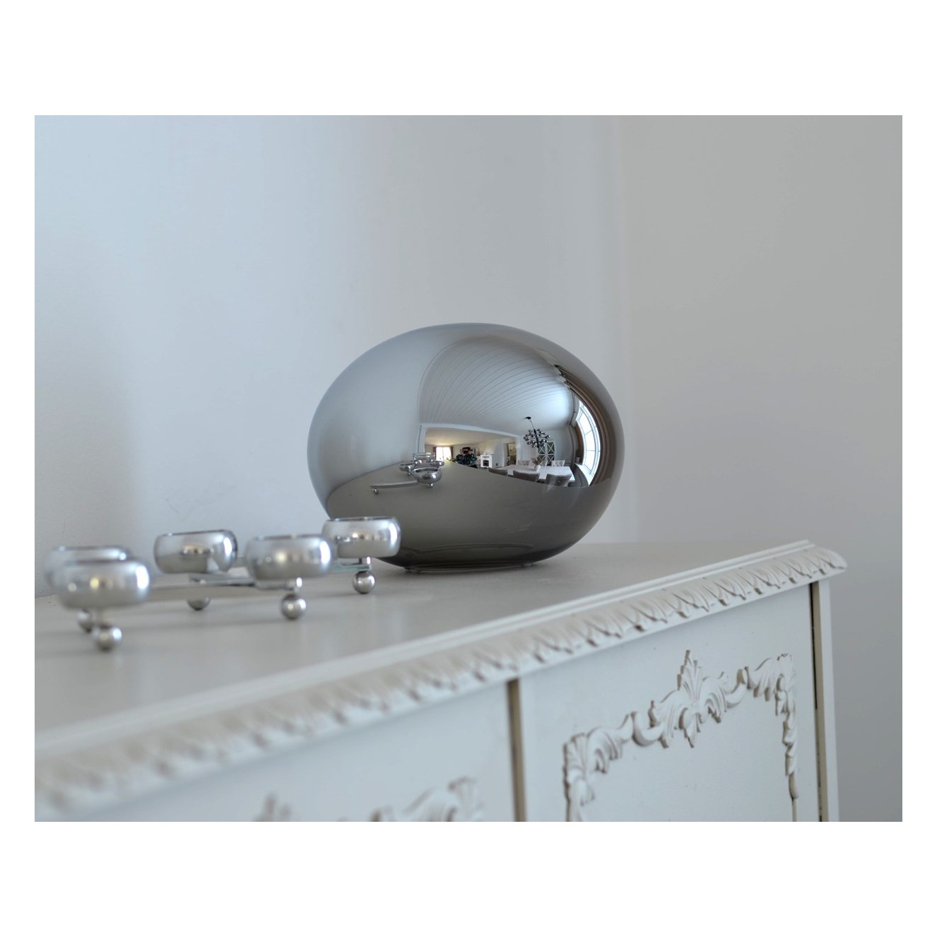 GLOBUS BORD RÖKGRÅ