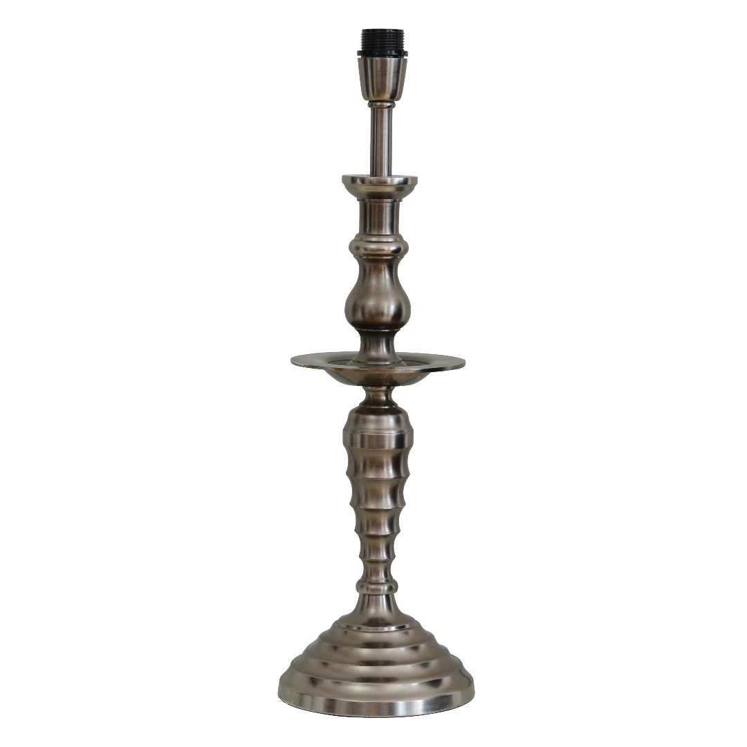 Lux Lampfot Antik Silver