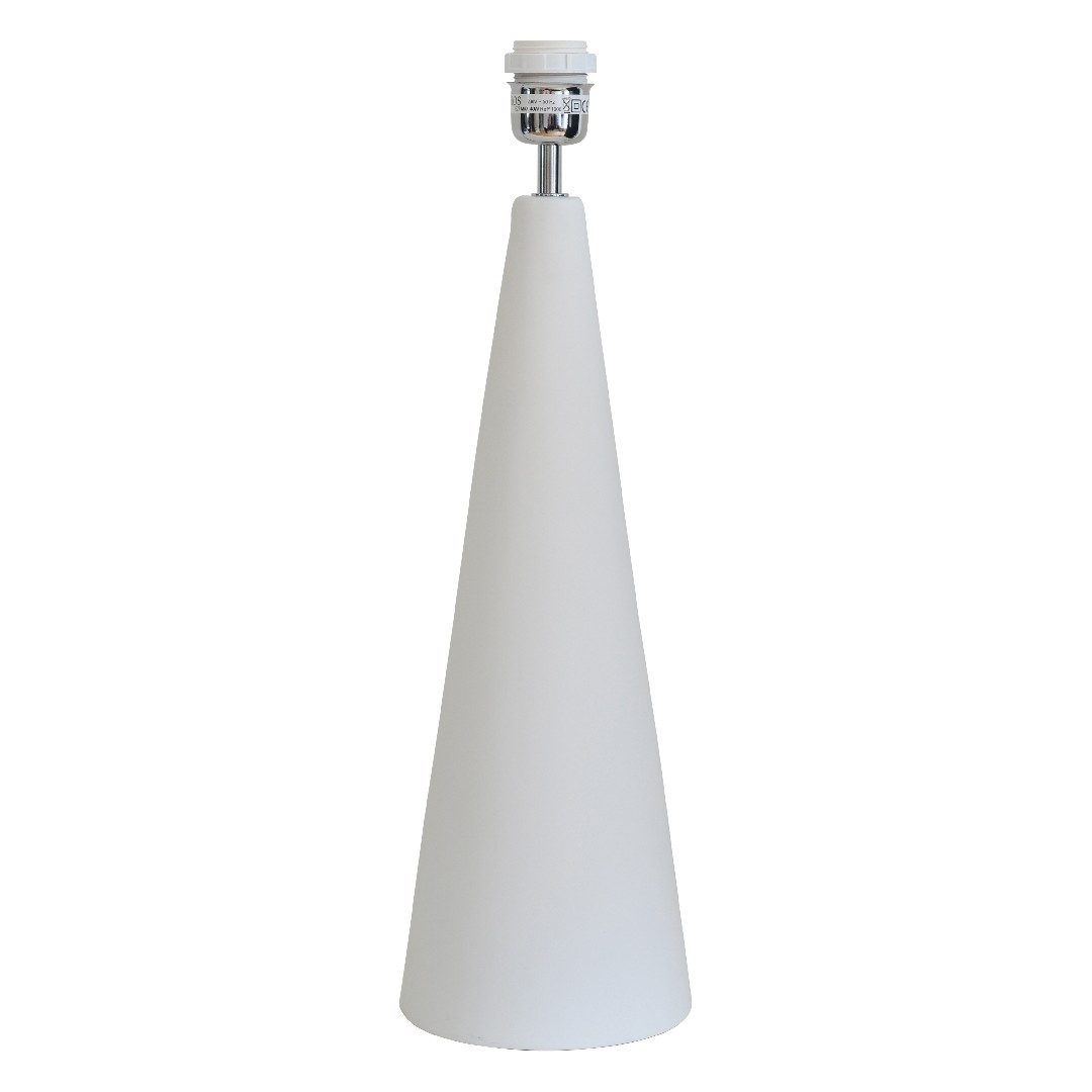 Cone Lampfot Matt vit