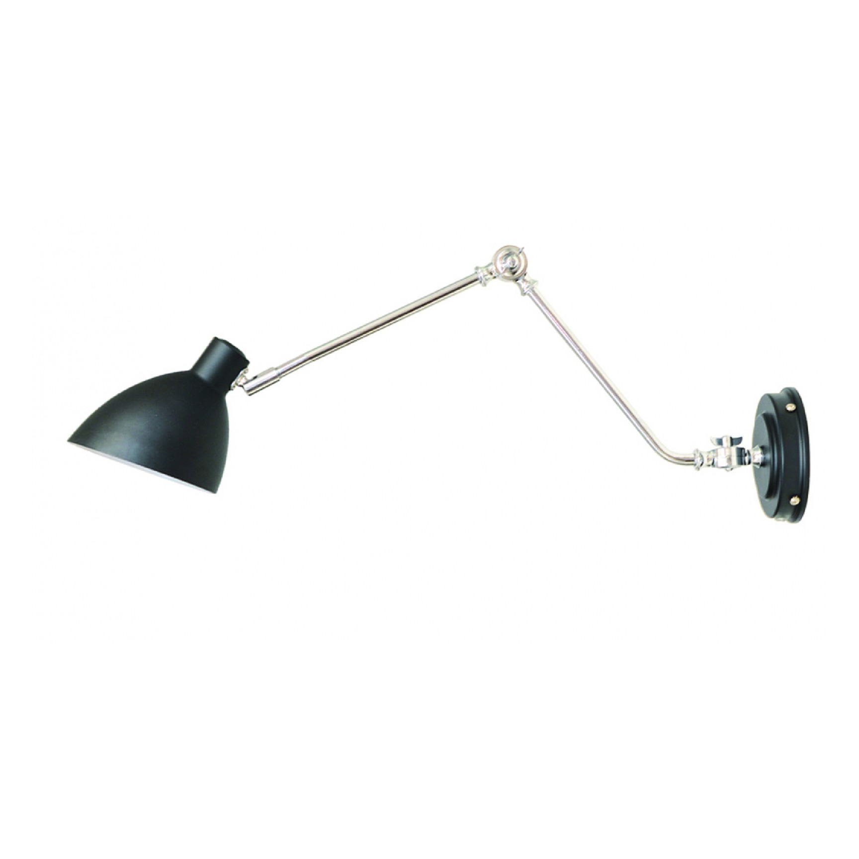 Echo Vägglampa Svart/Krom