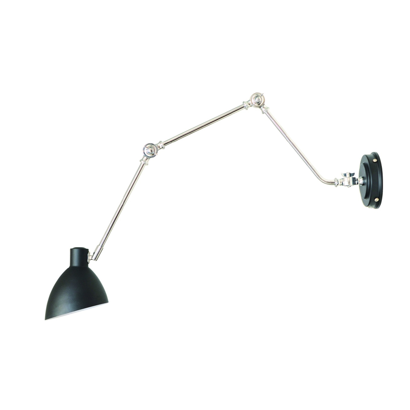 Echo Vägglampa Svart/Krom