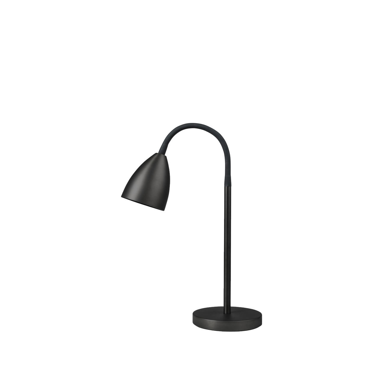 TROTSIG BORDSLAMPA MATTSVART