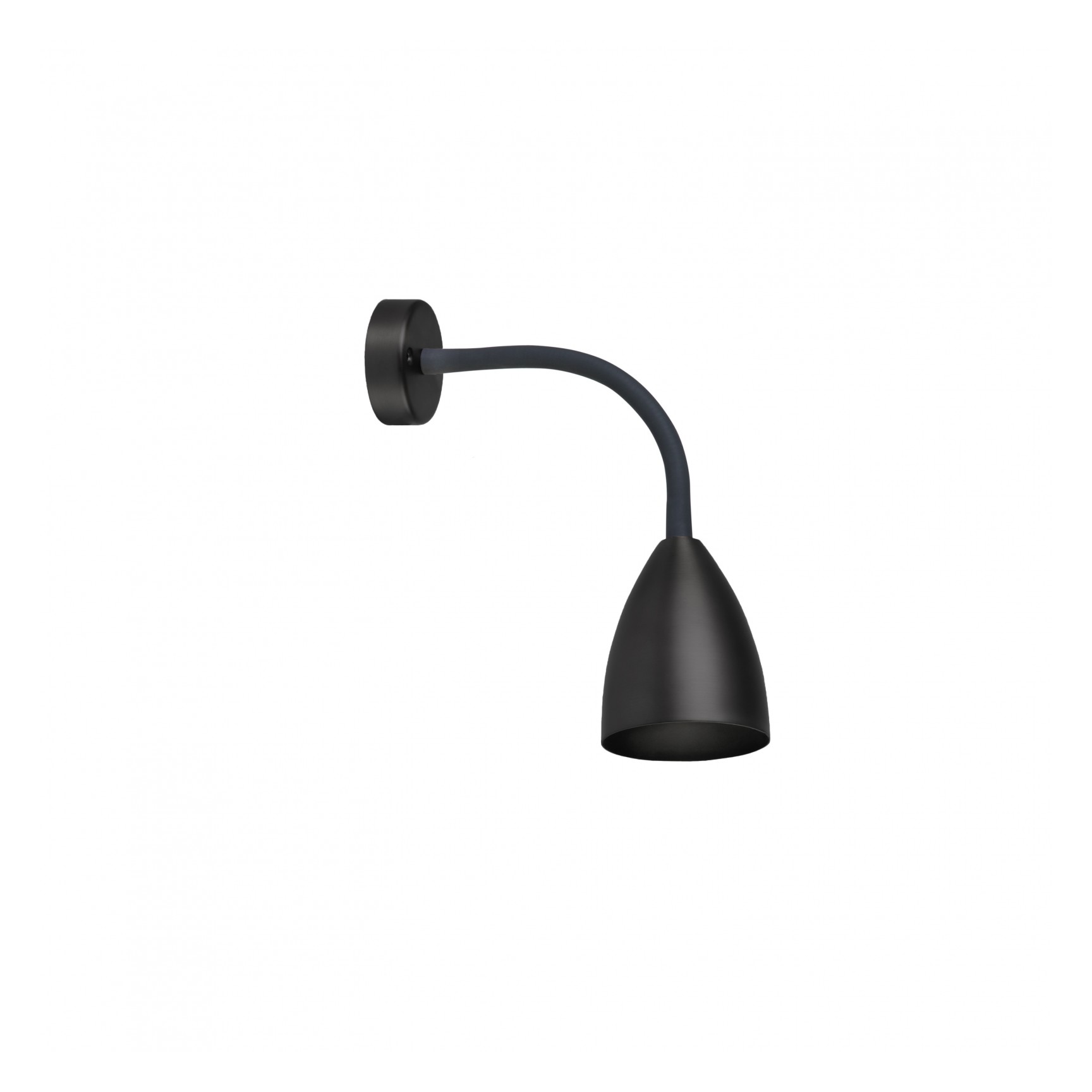TROTSIG VÄGGLAMPA MATTSVART