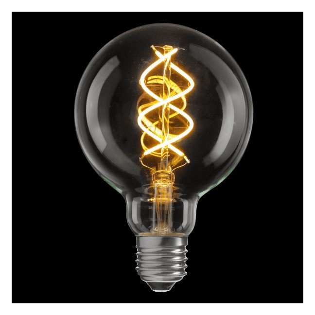 E27 LED GLOB KLAR D95 5W 2200K 300LM DIM (129047)