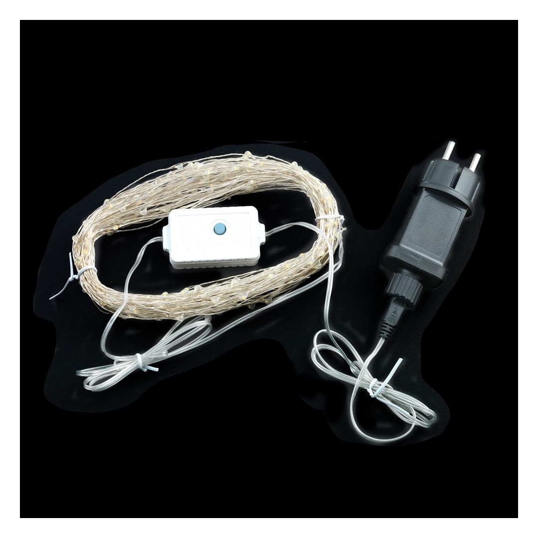 Gnistra Slinga Vit 25m 250 LED Transformator