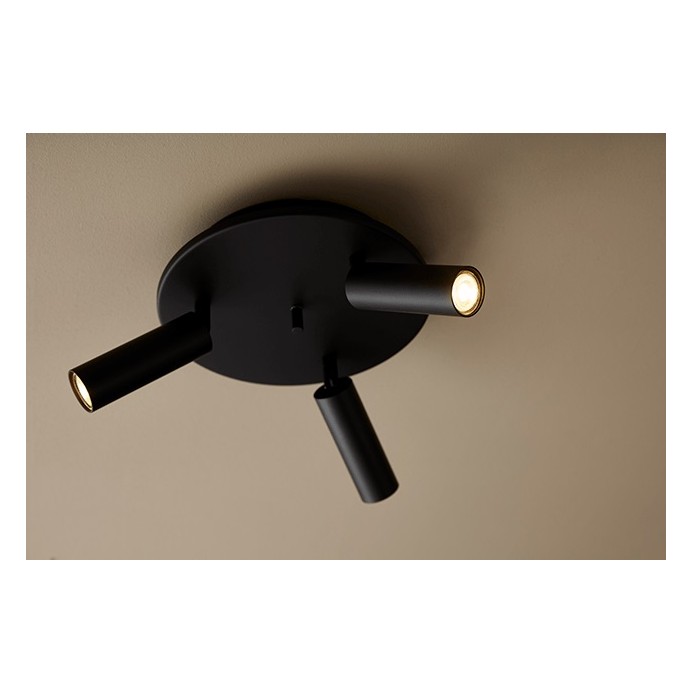 CATO SLIM PLAFOND MATTSVART MR11