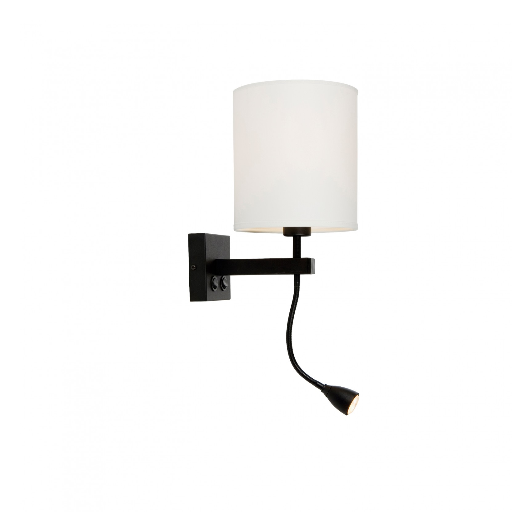 DUAL VÄGGLAMPA SVARTSTRUKTUR E27+GU4
